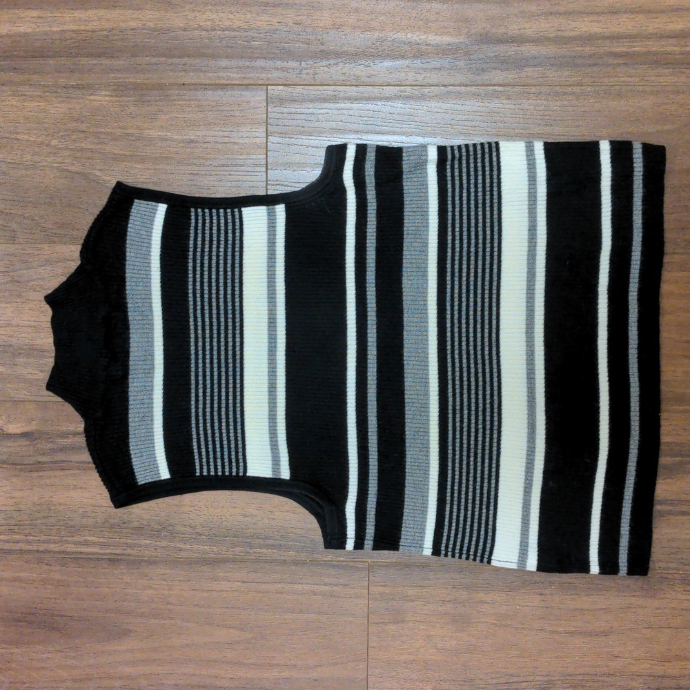 Primark Striped Ribbed Tank Mock Neck - Picture 5 of 6